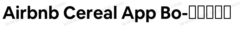 Airbnb Cereal App Bo字体转换